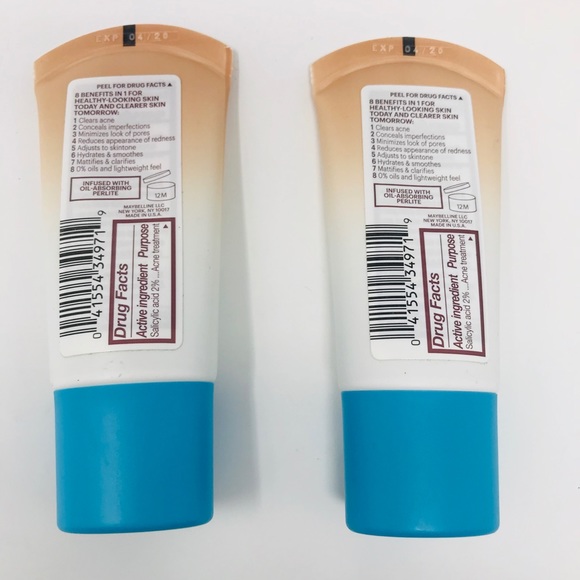 2 NEW Maybelline Dream Pure BB Creams Medium/Deep - Picture 4 of 8